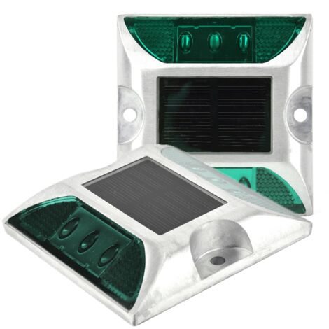 Placa solar LED impermeable para suelo, ideal para aceras y entradas de vehículos, con 6 LED, carga automática, duradera y respetuosa con el medio ambiente.