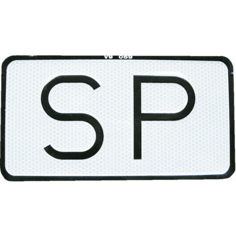 Placa SP V-9 Servicio Público                                                          15X7.5