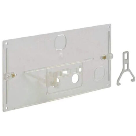 Placa transparente con palanca