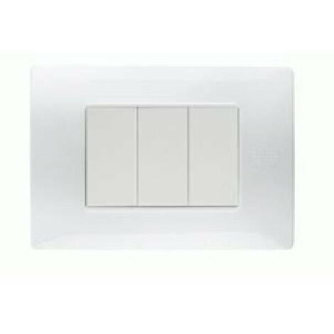 Placa Urmet Simon Nea Flexa 3 módulos blanco hielo 11803.BG