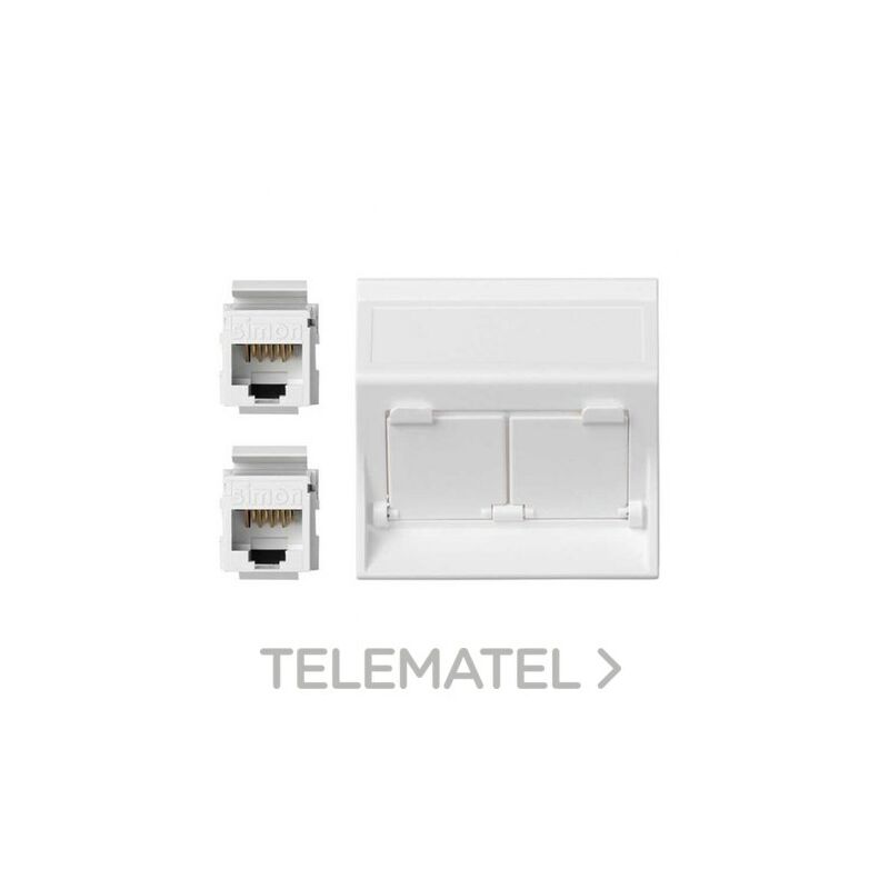 

PLACA VD INCLINADA CG CON 2 CAT6U BLANCO 50002086-030 - Simon Connect
