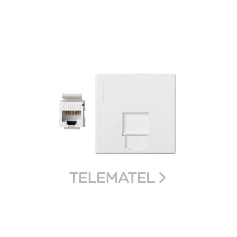 

PLACA VD PLANA CG CON 1 CAT6U BLANCO 50002085-030 - Simon Connect
