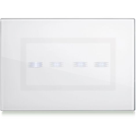 Placa Veratouch Blanca 4Com AVE 44PVTC4BL