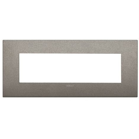 Placa Vimar Arke classic 7 Módulos titanio mate 19657.04