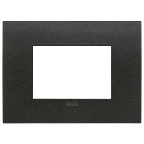 Placa Vimar FIT 3 módulos grafito mate 19953.01