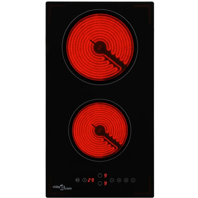 

Placa vitroceramica 2 quemadores control tactil 3000 W