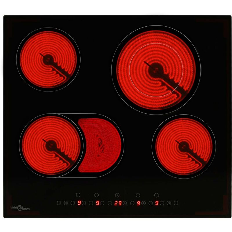 

Happyshopping - Placa vitroceramica 4 quemadores control tactil 6600 W
