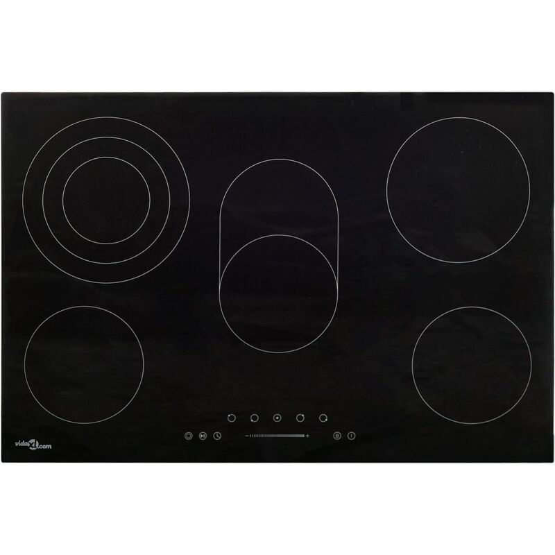 

Placa vitrocerámica 5 quemadores control táctil 90 cm 8500 W