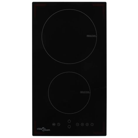 Placa vitrocerámica de inducción 2 quemadores táctil 3500 W