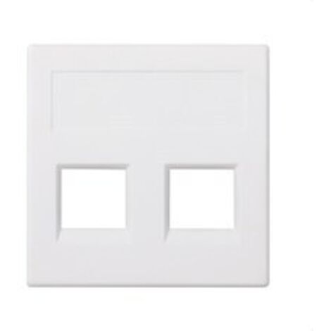 Placa voz y datos plana sg 2c amp/br/sy/kr/be blanco SIMON 50000189-030