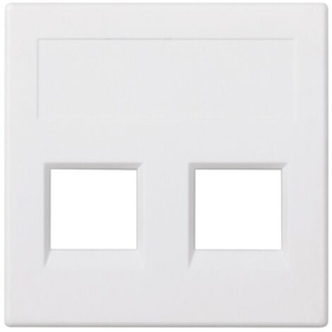 Placa voz y datos plana sg 3m 2 módulo blanco SIMON 50011189-030