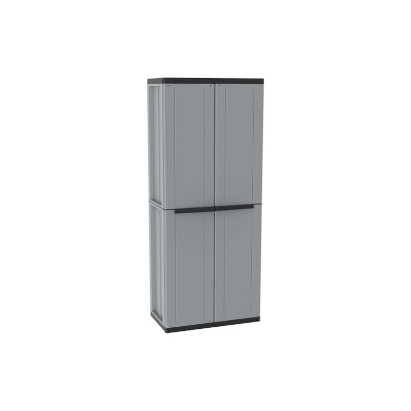 Terry j-line 268 armoire pleine e'tage're en polypropyle'ne avec 2 portes cm68x38x164H pour l'exte'rieur