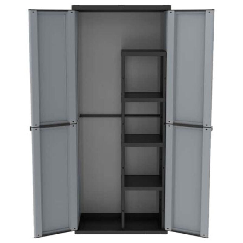 Terry j-line 368 armoire a' balais en polypropyle'ne avec 2 portes cm68x38x164H pour l'exte'rieur