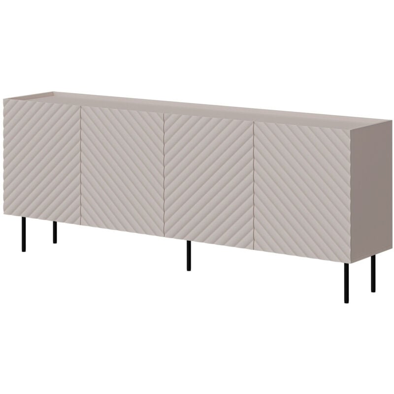 Mobilier1 - Buffet Mortali 101, Cachemire, 80x200cm, Le nombre de portes: 040cm, Stratifié, mdf