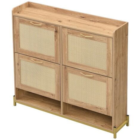 PLACARD COMPACT MULTIFONCTIONNEL SOLIDE ORGANISATEUR MDF Wood 108.50 x 24.00 x 100.00 cm