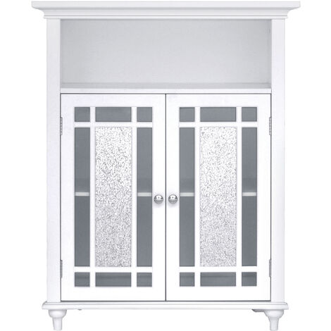 Placard de rangement meuble bas de salle de bain blanc Windsor Teamson Home ELG-529 - Blanc