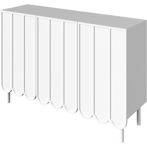 PLACARD Design Moderne Minimaliste MDF Blanc 120.00 x 35.00 x 80.00