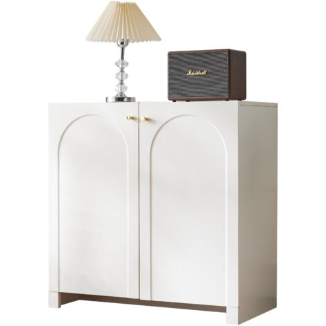 PLACARD Design Romantique Luxueux Spacieux Particle Board Blanc 80.00 x 40.00 x 80.00
