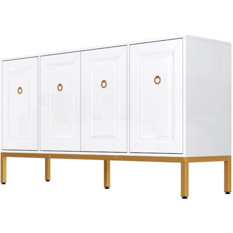 PLACARD Élégant Design Luxueux Minimaliste MDF Particle Board Blanc 140.00x40.00x80.00
