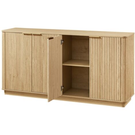 PLACARD Élégant Fonctionnel Rangement Style Classique MDF Chêne 160 cm x 40 cm x 80 cm