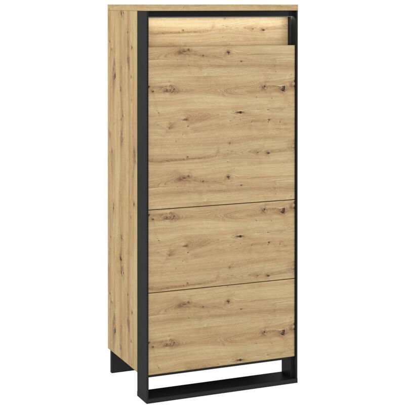 Buffet Luliru 106 , 140x60cm, Le nombre de portes: 041cm, Stratifié, mdf, led