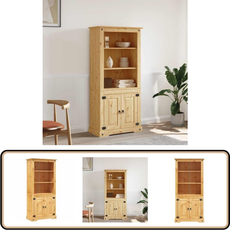 Vidaxl - Placard Gamme Corona Pin mexicain 80x40x170 cm - Buffet Mexicain - Placard Corona - Armoire Vintage - Meuble Salle à Manger - Rangement Mural