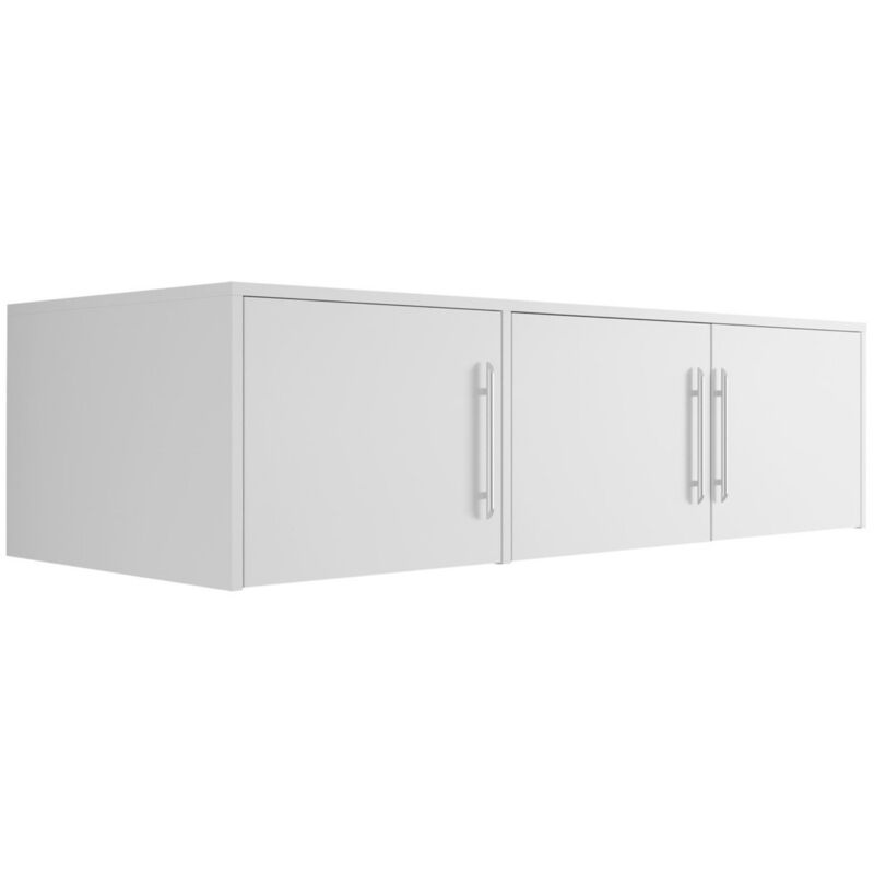 Mobilier1 - Buffet Dortivu 152, Blanc, 45x147cm, Le nombre de portes: 058cm, Stratifié
