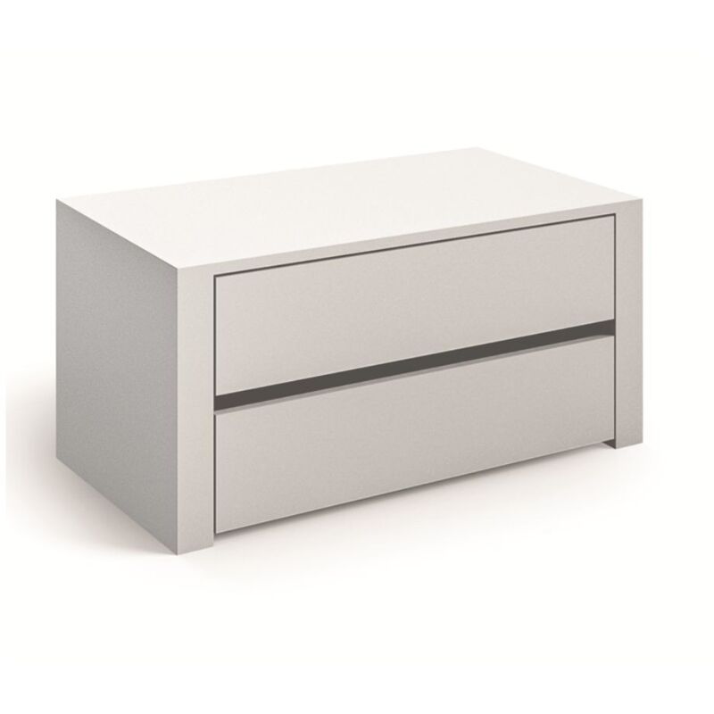 Toscohome - Placard intérieur 2 tiroirs blanc 77,8x43H cm - Alice