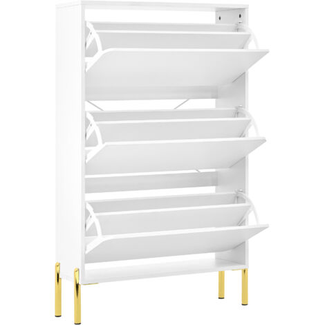 PLACARD MODERNE MINIMALISTE FONCTIONNEL ESPACE SAUVEGARDE MDF BLANC 73.00 X 24.00 X 120.00