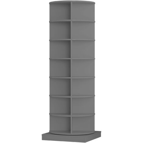 PLACARD ROTATIF 360 DEGRES GRAND CAPACITE MDF Particle Board GRIS 60.96 X 60.96 X 165.00