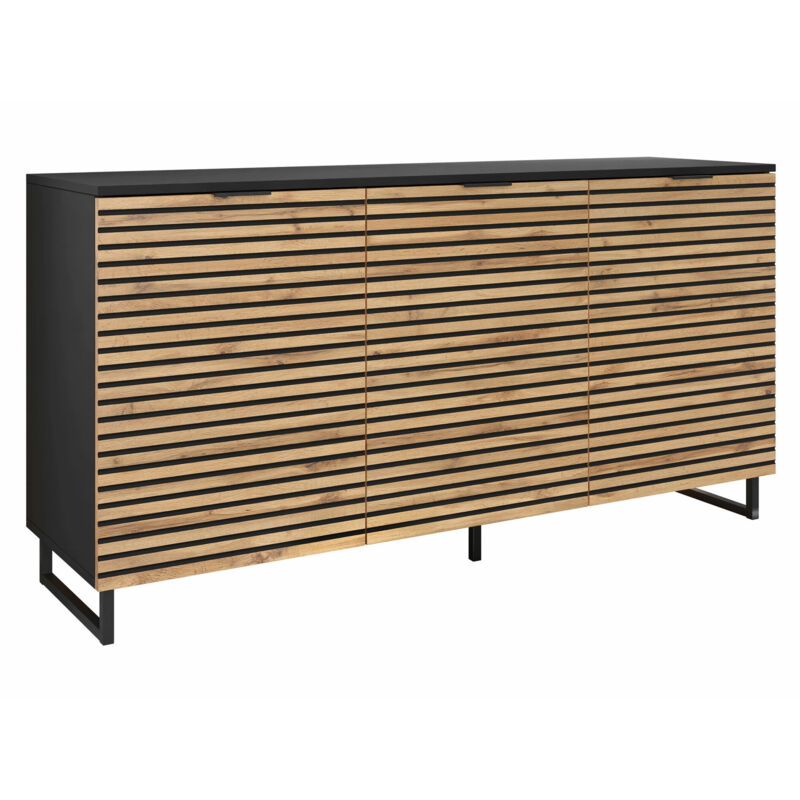 Mobilier1 - Buffet Levsoni 100 , 76x150cm, Le nombre de portes: 040cm, Stratifié, mdf