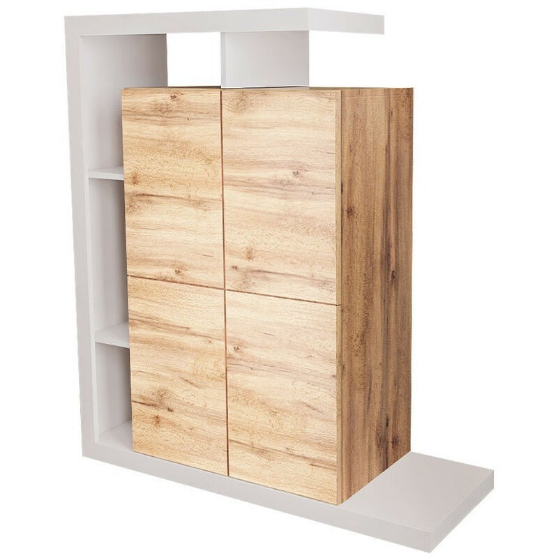 Tagère Utica 113 , Fermé, Avec des portes, Stratifié, Le nombre de portes: 0, Nombre de tiroirs: 0, 151x120x40cm