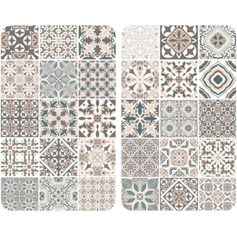 Placas cobertoras de vidrio universales Tile, 2 uds.