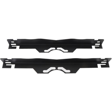 Placas de alineación de ruedas de acero inoxidable Eosnow, con orificios de suspensión, para automóviles, camiones y SUV, color negro.
