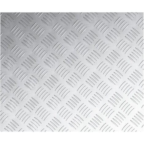 Placas de aluminio checker  - Paquete de 4 - Antideslizantes - 60x50 cm vidaXL