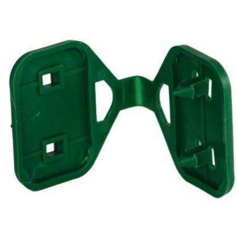 Placas de fijación con 2 puntas, 50 piezas verdes