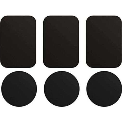 placas de metal para soporte magnético de coche, con adhesivo para soporte magnético de teléfono.