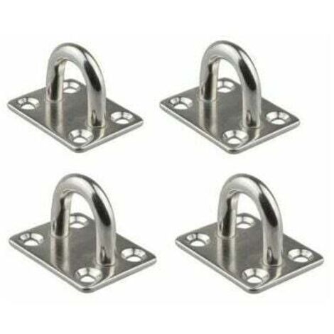 placas de ojal de 6 mm de acero inoxidable 304 de grado marino, duraderas para pared de barco, techo, columpio, hamaca marina