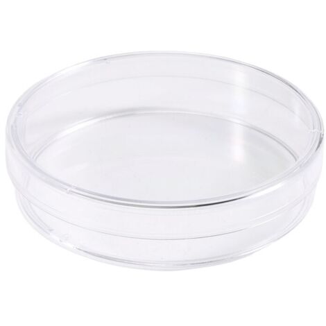 Placas de Petri estériles con tapa, placas para cultivo bacteriano, 55 x 15 mm, paquete de 10