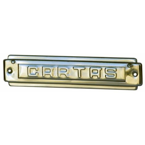 Placas para buzones EDM 85578 Plateado Acero Inoxidable 22 x 5 cm