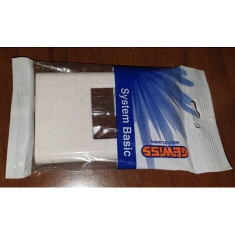 Placca 1 Posti Bianco Basic ( GEWISS cod. GW22001 )