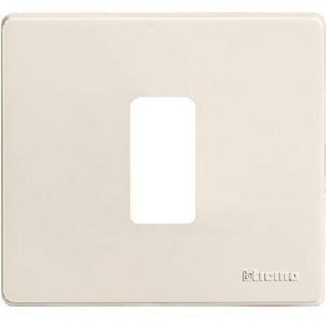 Placca 1 posto Bticino per scatola tonda in resina serie MAGIC 500/1/R