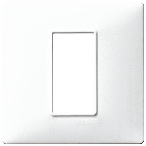 Placca 1M bianco per scatola rotonda  Vimar Plana 14641.01
