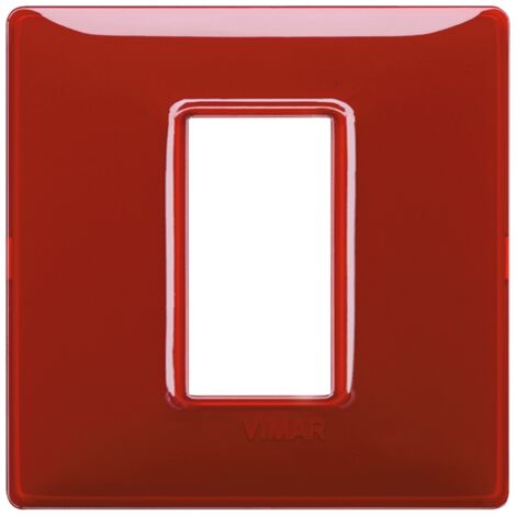 Placca 1M Reflex rubino scatola rotonda Vimar Plana 14641.51