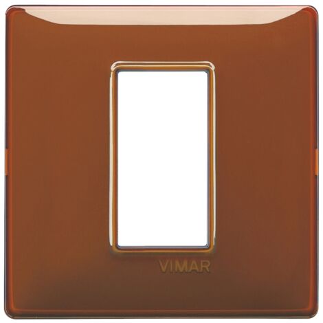 Placca 1M Reflex tabacco scatola rotonda Vimar Plana 14641.49