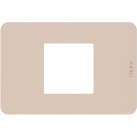 Placca 2 moduli Ritual tecnopolimero serie MatixGo BTICINO JA4819TR