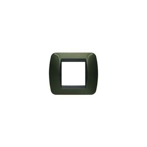Placca 2 posti Living International, finitura Verde  BTIL4802VT
