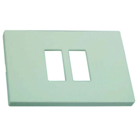 Placca 2 posti ravvicinati Venus 115x80 mm - 1867.2F avorio - 10 pz
