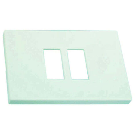 Placca 2 posti ravvicinati Venus - 115x80 mm - 1867.2F.B. - MARLANVIL - 20 pz