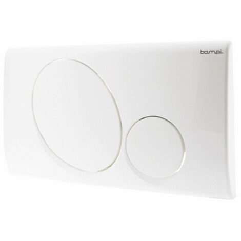 PLACCA 2 PULSANTI MOD. VEGA- Bianca- BAMPI- pezzi 1